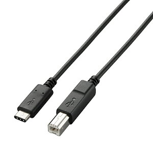 ELECOM U2C-CB20NBK USB2.0P[u/ C-B^Cv/ Fؕi/ 3Ao/ 2.0m/ ubNy݌ɖڈ:񂹁z