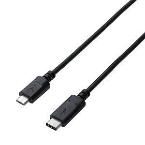 ELECOM U2C-CMB05NBK USB2.0P[u/ C-microB^Cv/ Fؕi/ 3Ao/ 0.5m/ ubNy݌ɖڈ:񂹁z| p\RӋ@ USB P[u [d ^ubg X}[gtH