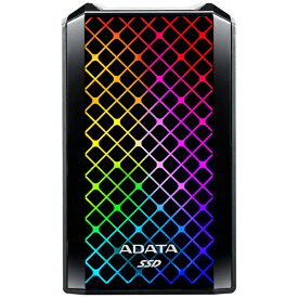 【送料無料】A-DATA Technology ASE900G-2TU32G2-CBK SE900G 2TB 外付けSSD USB3.2 Gen2x2 Type-C RGB LED搭載 5年保証【在庫目安:お取り寄せ】| パソコン周辺機器