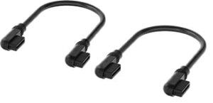 yzRZA() CL-9011133-WW iCUE LINK Cable 2x 135mm with Slim 90° connectors Blacky݌ɖڈ:񂹁z