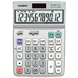CASIO DF-120GT-N デスク型電卓 12桁 グリーン購入法適合商品【在庫目安:お取り寄せ】| 事務機 電卓 計算機 電子卓上計算機 小型 演算 計算 税計算 消費税 税