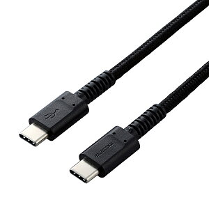 ELECOM MPA-CCS03PNBK �X�}�z�E�^�u���b�g�pUSB�P�[�u��/ USB(C-C)/ ���ϋv/ USB Power Delivery�Ή�/ �F�ؕi/ 0.3m/ �u���b�N�y�݌ɖڈ�:�����񂹁z