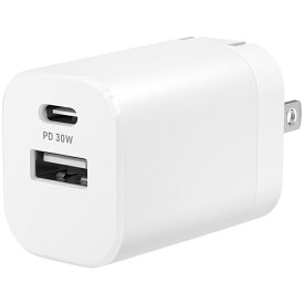 オウルテック OWL-APD30A1C1-WH AC充電器/ USB充電器/ PD/ PD30W/ 2ポート/ コンパクト/ 小型/ iPad、iPhone、iPod、モバイルバッテリー、スマートフォン、タブレットPC、オーディオプレイヤー/ ホワイト【在庫目安:僅少】| 電源 ACアダプタ AC電源