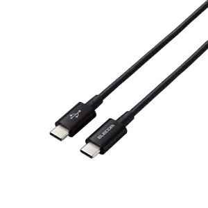 ELECOM MPA-CCYS03NBK USB Type-C to USB Type-C�P�[�u��/ USB Power Delivery�Ή�/ ���炩�ϋv/ 0.3m/ �u���b�N�y�݌ɖڈ�:�����񂹁z