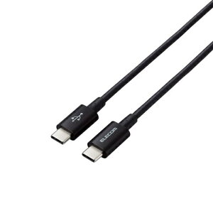 ELECOM MPA-CCYS20NBK USB Type-C to USB Type-C�P�[�u��/ USB Power Delivery�Ή�/ ���炩�ϋv/ 2.0m/ �u���b�N�y�݌ɖڈ�:�����񂹁z