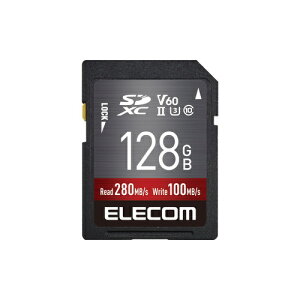 yzELECOM MF-FS128GU23V6R SDXCJ[h/ f[^T[rXt/ UHS-II/ V60/ 128GBy݌ɖڈ:񂹁z