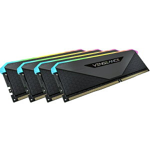 yzRZA() CMN32GX4M4Z3200C16 DDR4 3200MHz 32GB(8GBx4) UDIMM 16-20-20-38 VENGEANCE RGB RT Black 1.35V for AMD Ryzeny݌ɖڈ:񂹁z