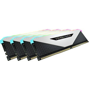 yzRZA() CMN32GX4M4Z3200C16W DDR4 3200MHz 32GB(8GBx4) UDIMM 16-20-20-38 VENGEANCE RGB RT White 1.35V for AMD Ryzeny݌ɖڈ:񂹁z