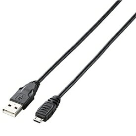 ELECOM GM-U2CAMB15BK Micro-USBケーブル(A-MicroB)/ PlayStation 4用/ 1.5m/ ブラック【在庫目安:お取り寄せ】| パソコン周辺機器 USB ケーブル 充電 タブレット スマートフォン