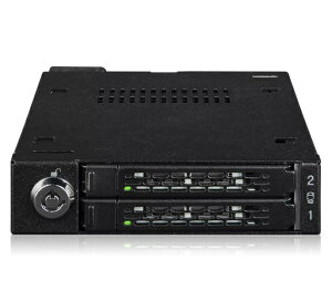 yzICY DOCK MB092VK-B 2 x 2.5C` U.2/ U.3 NVMe SSD(7mm)ڗp[ouP[X PCIe 4.0Ή 3.5C`xCTCYy݌ɖڈ:񂹁z