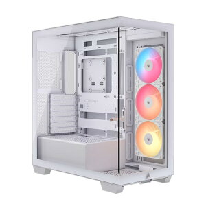 【送料無料】コルセア(メモリ) CC-9011323-WW ミドルタワー型PCケース 3500X RS-R ARGB Mid-Tower White【在庫目安:お取り寄せ】