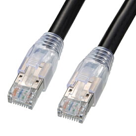 【送料無料】サンワサプライ KB-T6AAD-30BK カテゴリ6A屋外用LANケーブル（ブラック・30m）【在庫目安:お取り寄せ】