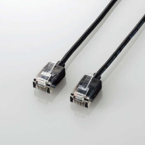�y���������zELECOM LD-GPASS/BK10 LAN�P�[�u��/ CAT6A/ �X�[�p�[�X����/ 10m/ �u���b�N�y�݌ɖڈ�:�����񂹁z