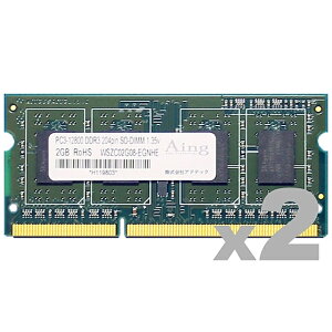 yzAhebN ADS12800N-L4GW DDR3L-1600 204pin SO-DIMM 4GB×2 dy݌ɖڈ:񂹁z