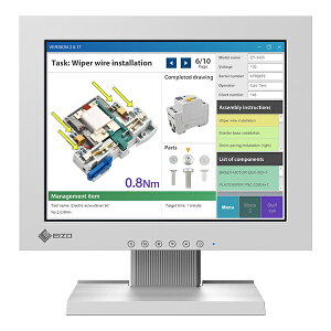 【送料無料】EIZO FDX1204T-TGY 31cm(12.1)型タッチパネル装着カラー液晶モニター DuraVision FDX1204T グレイ【在庫目安:お取り寄せ】