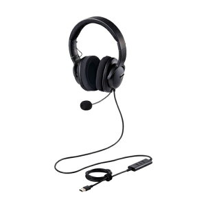 【送料無料】ELECOM HS-HP105UNCBK 有線ヘッドセット/ デュアルマイクノイズリダクション/ ミュート・ボリューム手元スイッチ/ 50mmドライバ/ USB-A/ 両耳/ ブラック【在庫目安:お取り寄せ】| パソコ