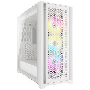 yzRZA() CC-9011243-WW ~h^[^PCP[X iCUE 5000D RGB Airflow Mid-Tower True Whitey݌ɖڈ:񂹁z