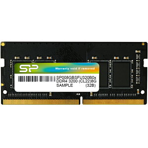 yzVRp[ SP008GBSFU320B02 W[ 260pin DDR4-3200 PC4-25600 CL22 1.2V Non-ECC SODIMM 8GBy݌ɖڈ:񂹁z