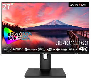 y݌ɖڈ:zyzJAPANNEXT JN-IPS273UHDR-C65W tfBXvC 27^/ 3840×2160/ DP×1AHDMI×1AUSB Type-C×1/ ubN/ Xs[J[F/ 2Nۏ
