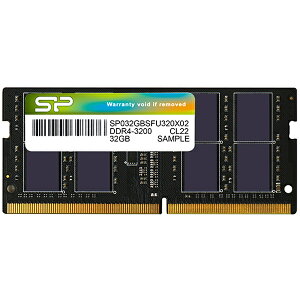 yzVRp[ SP064GBSFU320F22 W[ 260pin DDR4-3200 PC4-25600 CL22 1.2V Non-ECC SODIMM 32GB×2gy݌ɖڈ:񂹁z