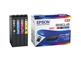 【在庫目安:あり】【送料無料】EPSON IB09CL4B ビジネスインクジェット用 インクカートリッジ（4色パック）/ 大容量インク| 複合機 インク インクカートリッジ インクタンク 純正