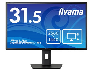 y݌ɖڈ:zyziiyama XB3270QSU-B1 tfBXvC 31.5^/ 2560×1440/ HDMIADisplayPort/ ubN/ Xs[J[F/ IPS