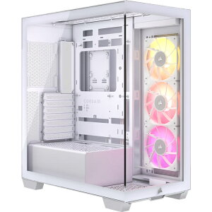 yzRZA() CC-9011281-WW ~h^[^PCP[X iCUE LINK 3500X RGB Tempered Glass Mid-Tower -White-y݌ɖڈ:񂹁z