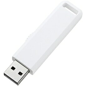 サンワサプライ UFD-SL2GWN USB2.0メモリ（2GB） スライド式コネクタ（ホワイト）【在庫目安:お取り寄せ】