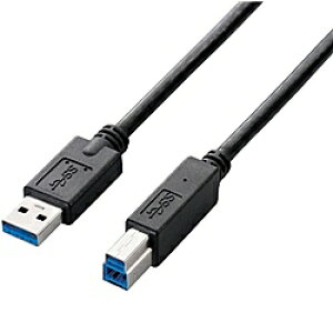 ELECOM USB3-AB20BK/RS EU RoHSwߏ USB3.0P[u(A-B)/ 2.0m/ ubNy݌ɖڈ:񂹁z