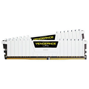 【送料無料】コルセア(メモリ) CMK32GX4M2E3200C16W DDR4 3200MHz 16GBx2 DIMM Unbuffered 16-20-20-38 XMP 2.0 VENGEANCE LPX White 1.35V【在庫目安:お取り寄せ】