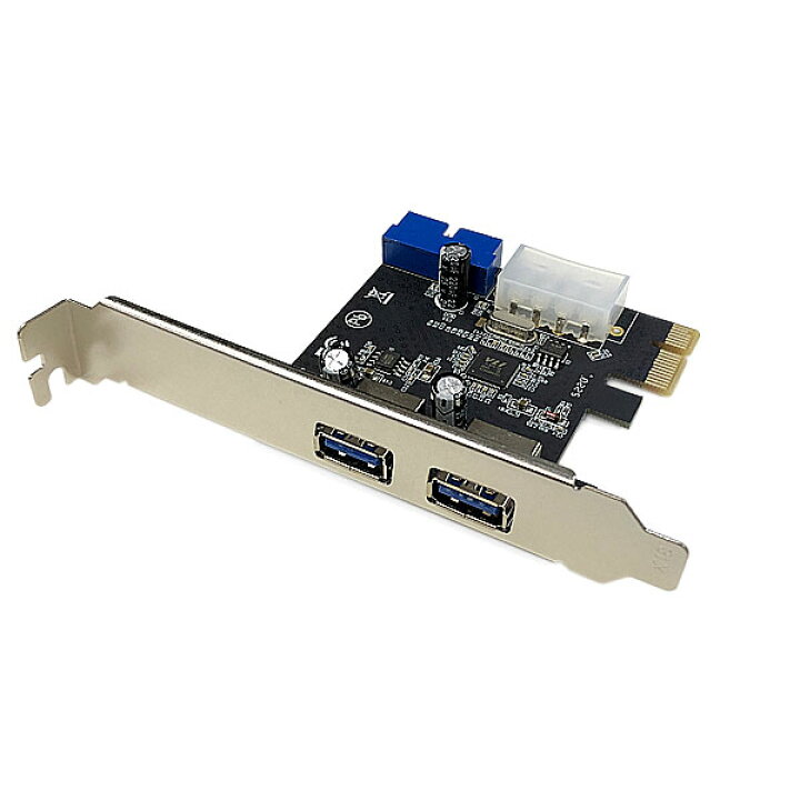 楽天市場 Pci Express To Usb 3 0 2 内部19ピン拡張カード ペリフェラル電源コネクタ パソコンの神様