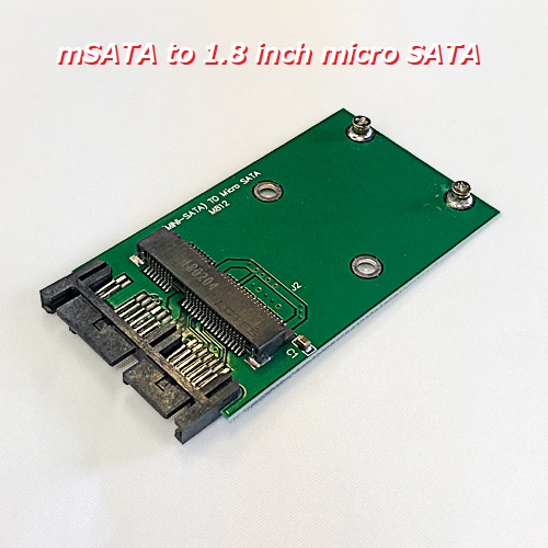 定番 mSATA SSD を 1.8インチ micro 変換アダプタ to 送料無料 祝開店大放出セール開催中 SATA として接続