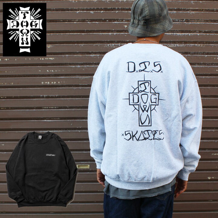 楽天市場】DOGTOWN ドッグタウン DTS SKATES CREW SWEAT スウェット 