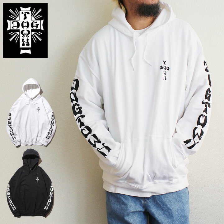 楽天市場】DOGTOWN ドッグタウン CROSS SLEEVE HOODIE スウェット 