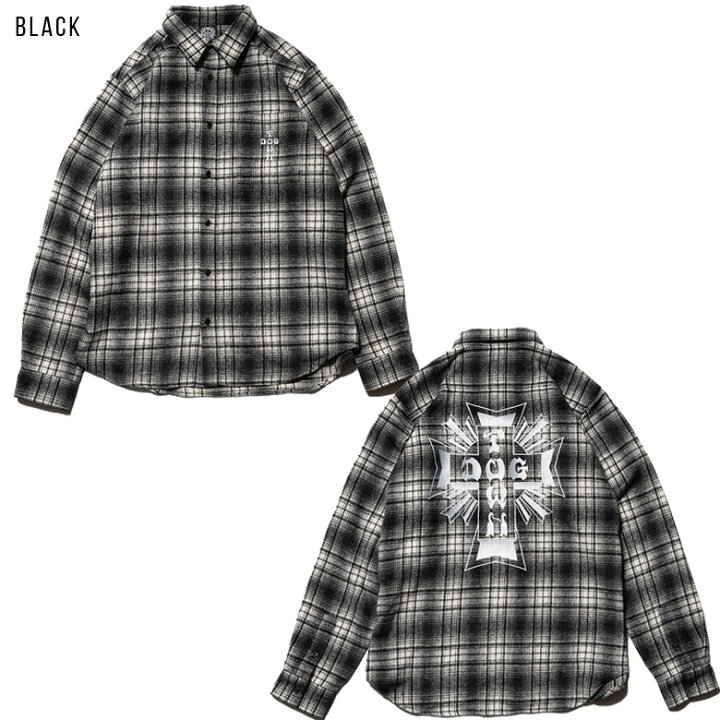 楽天市場】DOGTOWN ドッグタウン クロス ロゴ emb 長袖 シャツ 