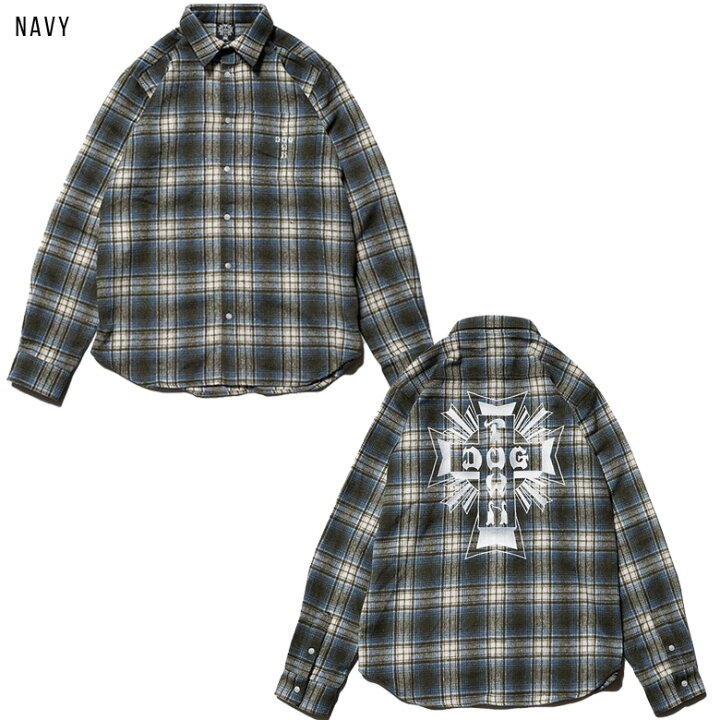 楽天市場】DOGTOWN ドッグタウン クロス ロゴ emb 長袖 シャツ  