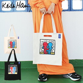 Keith Haring キースへリング 2way ブック トート バッグ ショルダーバッグ トートバッグ エコバッグ ショッピングバッグ メンズ レディース 軽量 通学 おしゃれ 通勤 大容量 学生 かわいい 可愛い 黒 ブラック キースへリング キース 人気 ブランド 高校生 大人