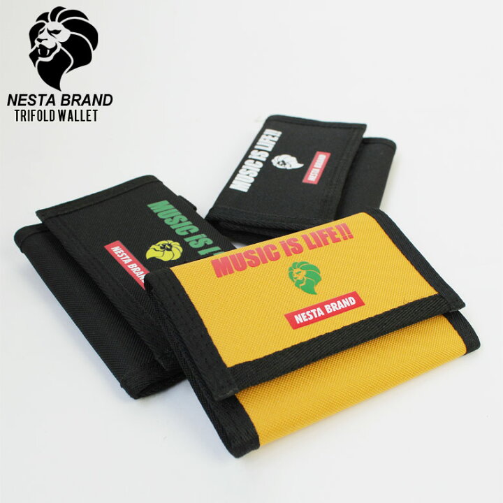 楽天市場】NESTA BRAND ネスタブランド 三つ折り財布 軽量 イエロー 