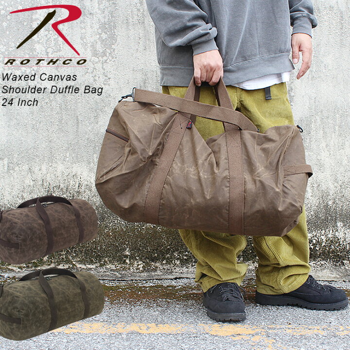 楽天市場】Rothco Waxed Canvas Shoulder Duffle Bag - 24 Inch 