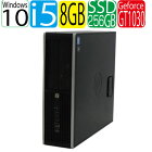 Windows10 Pro 64Bit HP 6300sf Core i5 3470 3.2GHz メモリ8GB 高速新品SSD256GB DVDマルチ USB3.0対応 GeForce GT1030 HDMI 中古 中古パソコン デスクトップ 0564aR