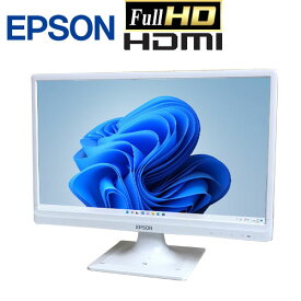 液晶モニタ 22インチ ワイド フルHD EPSON LD22W 白 ブル−ライト軽減 HDMI VGA DVI ディスプレイ 21.5 中古 R-t-10249898