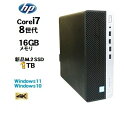 HP 600 G4 SF 8世代 Core i7 8700 メモリ16GB 高速新品M.2 Nvme SSD1TB HDMI Windows10 Pro 64bit Office Windows11 …
