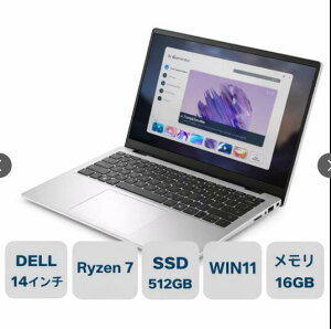 �V�i DELL �f�� �m�[�g�p�\�R�� Dell 14 14�^ FHD+/ Ryzen 7 250 ( Core i7 �������\)/ ������ 16GB/ SSD 512GB/ Windows 11/ Web�J�����@�V���o�[