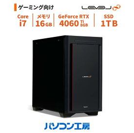 ゲーミングPC 新品 Core i7-13700F/RTX 4060 Ti/16GB/1TB SSD/Windows 11