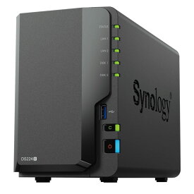 Synology DiskStation DS224+ 小規模なチームや組織向けの、ファイル管理ハブ 2ドライブ型NASキット