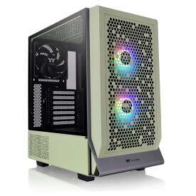 Thermaltake Ceres 300 TG ARGB Matcha Green CA-1Y2-00MEWN-00 冷却性能に優れたミドルタワー型PCケース グリーン