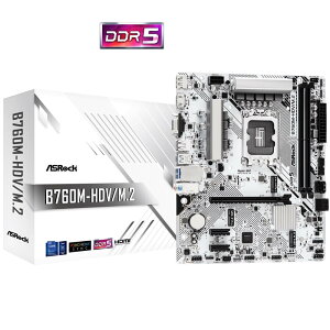 ASRock B760M-HDV/M.2 Intel 13CorevZbT[Ή B760`bvZbgMicroATX}U[{[h