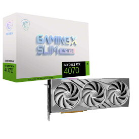 MSI GeForce RTX 4070 GAMING X SLIM WHITE 12G GeForce RTX 4070 搭載 グラフィックスカード