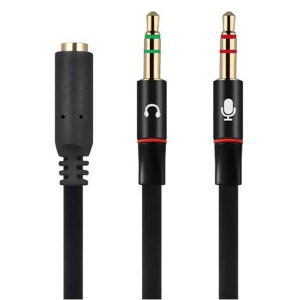 ���[���� LAV-4FEM 3.5mm �I�[�f�B�I �ϊ�����P�[�u�� CTIA 4�� F to 3�� M �X�e���I�v���O+�}�C�N�v���O ��15cm