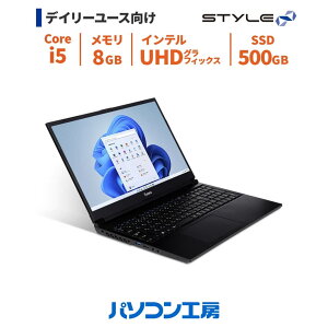 [3Nۏ]iiyama m[gPC STYLE [Windows 11 Home/Core i5-12450H/8GB/500GB M.2 SSD/15.6C`] STYLE-15FH127-i5-UCSXM